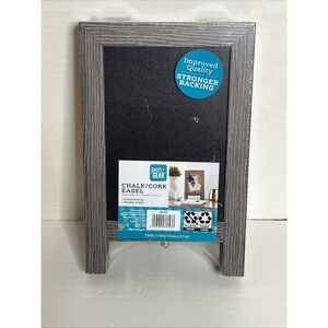 Pen + Gear Desk Chalk and Cork Double Sided  Easel